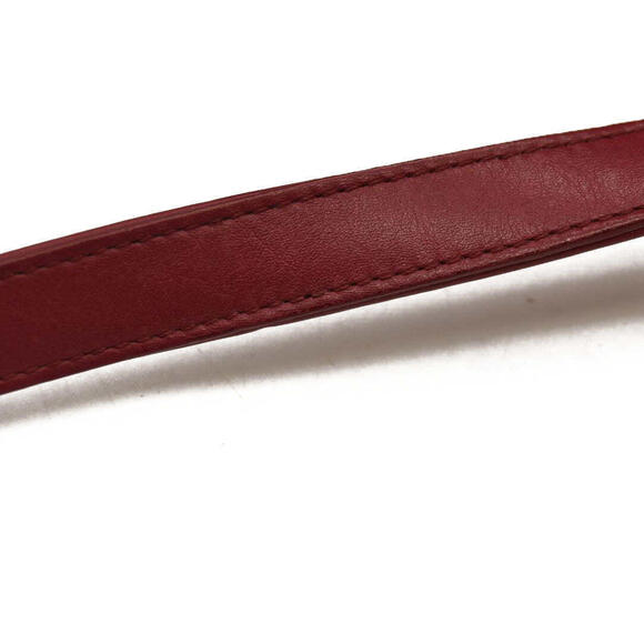 CHANEL  Calfskin Chevron Stitched Small Coco Flap Bag Red - Picture 11 of 15